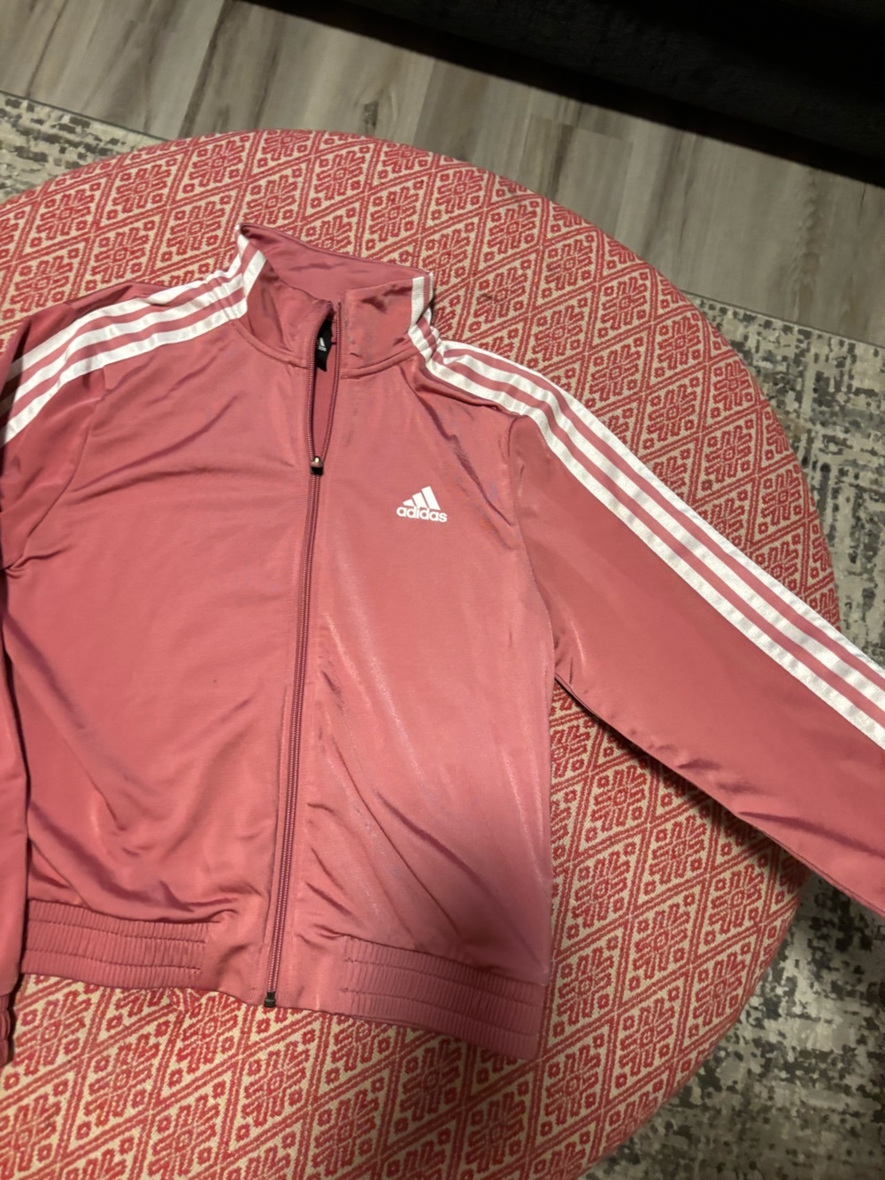 adidas Coral Pink Zip-Up Track Jacket